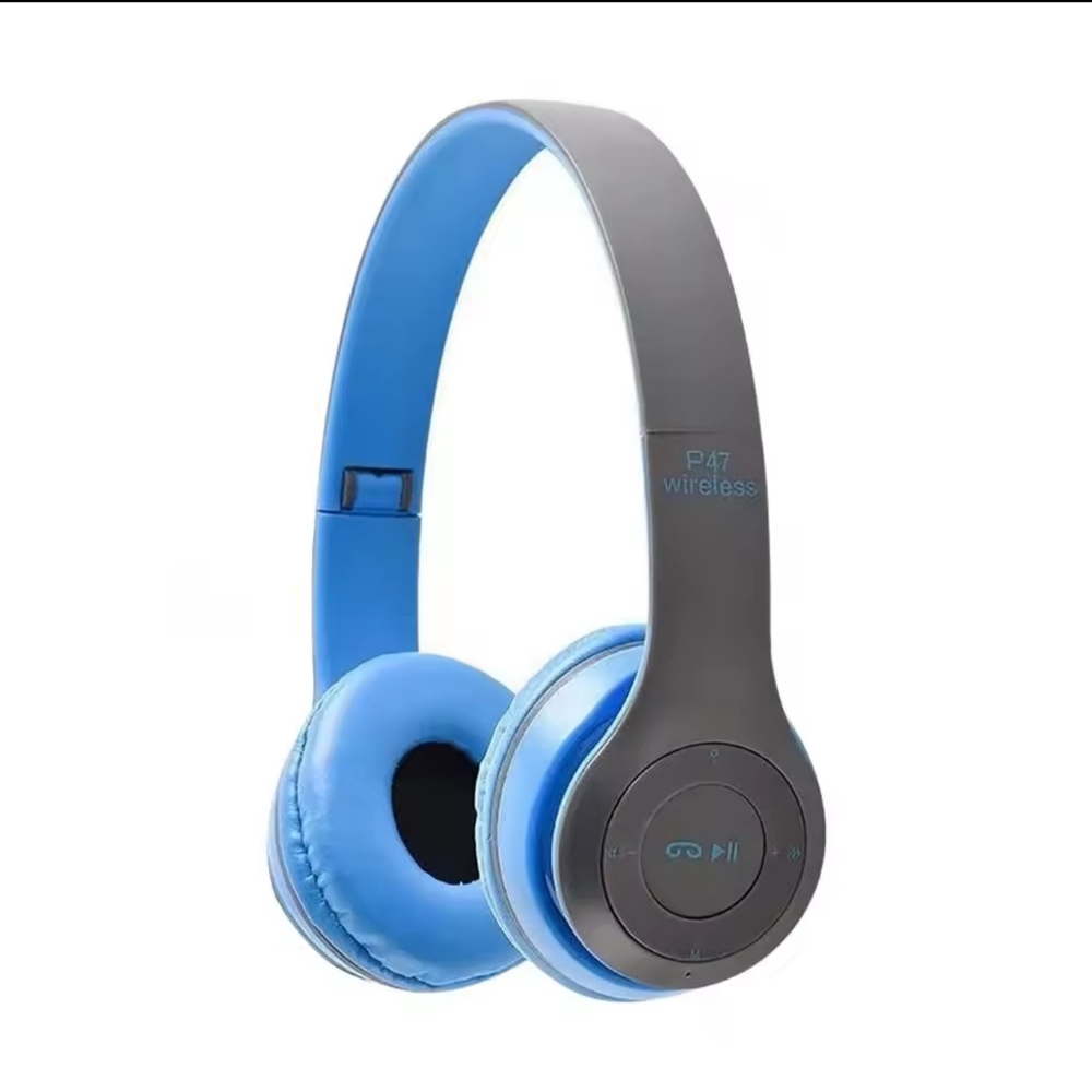 Stereo  Headset Bluetooth 5.0  + EDR BLUE  free Gift Wrappi